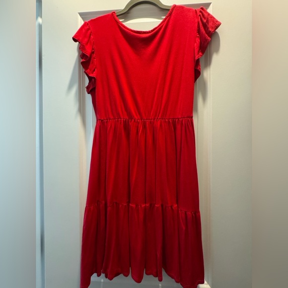 Red Ruffled Dress - Picture 3 of 4